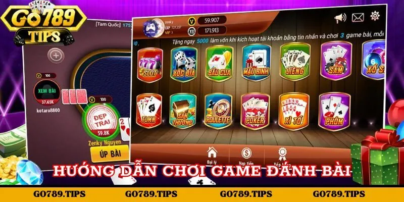 Hướng dẫn chơi game đánh bài đổi tiền thật trên điện thoại