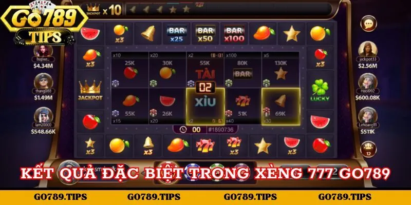 Kết quả đặc biệt trong xèng 777 tại cổng game