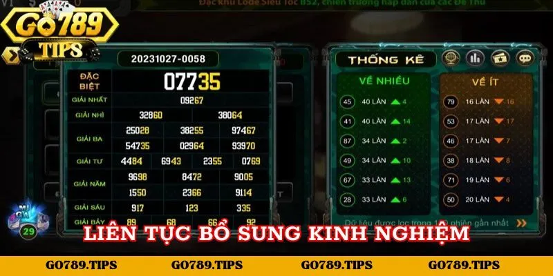 Liên tục bổ sung kinh nghiệm bản thân